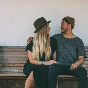 Ecote Urban Outfitters Wool Hat in Forest Green